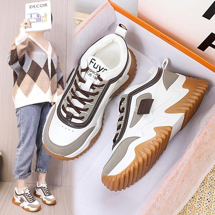 New Style Womens Sport Shoes Contrast-color Laces