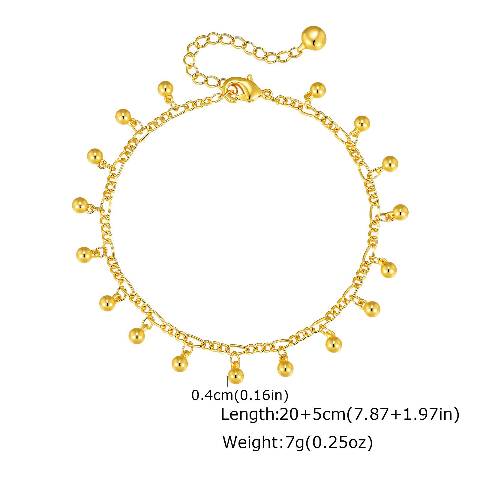 Resort-style Copper Devil-eye Butterfly Zircon Anklet