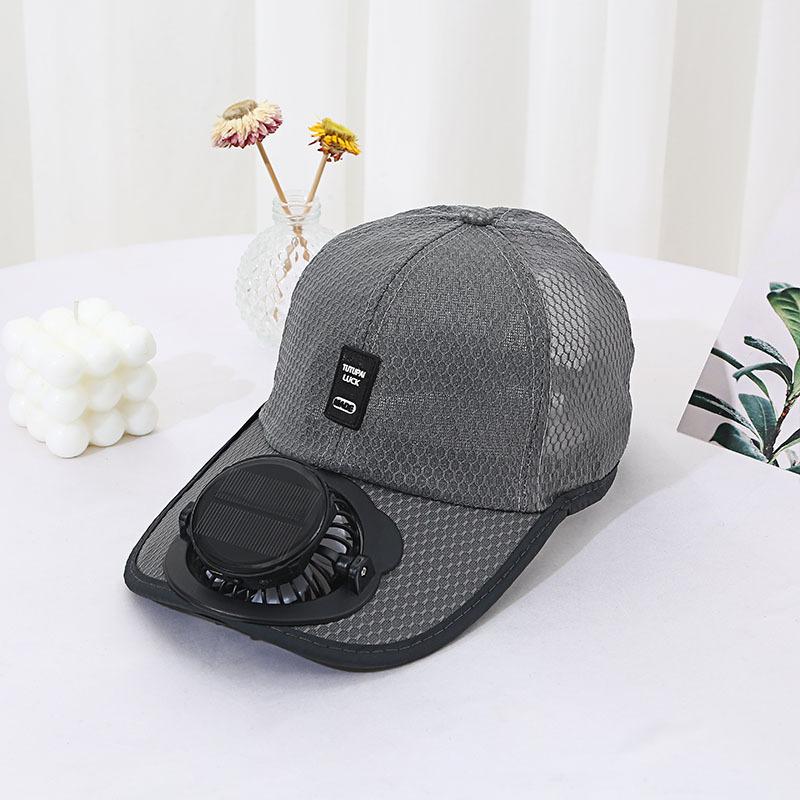 Solar Charging Fan Hat - Breathable Mesh UV Protection Baseball Cap For Men Women Summer Outdoor Sun Hat
