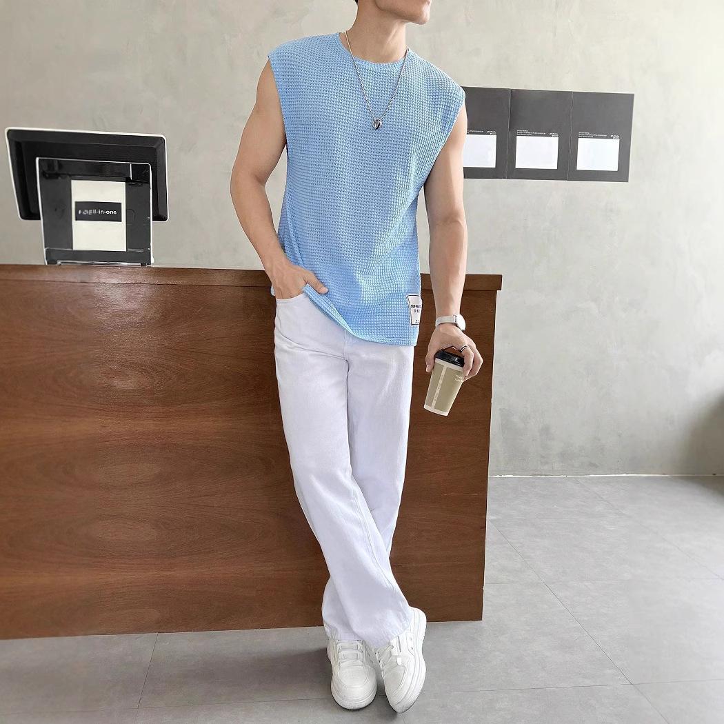 Mens Loose-Fit Fashionable Casual Sports Vest