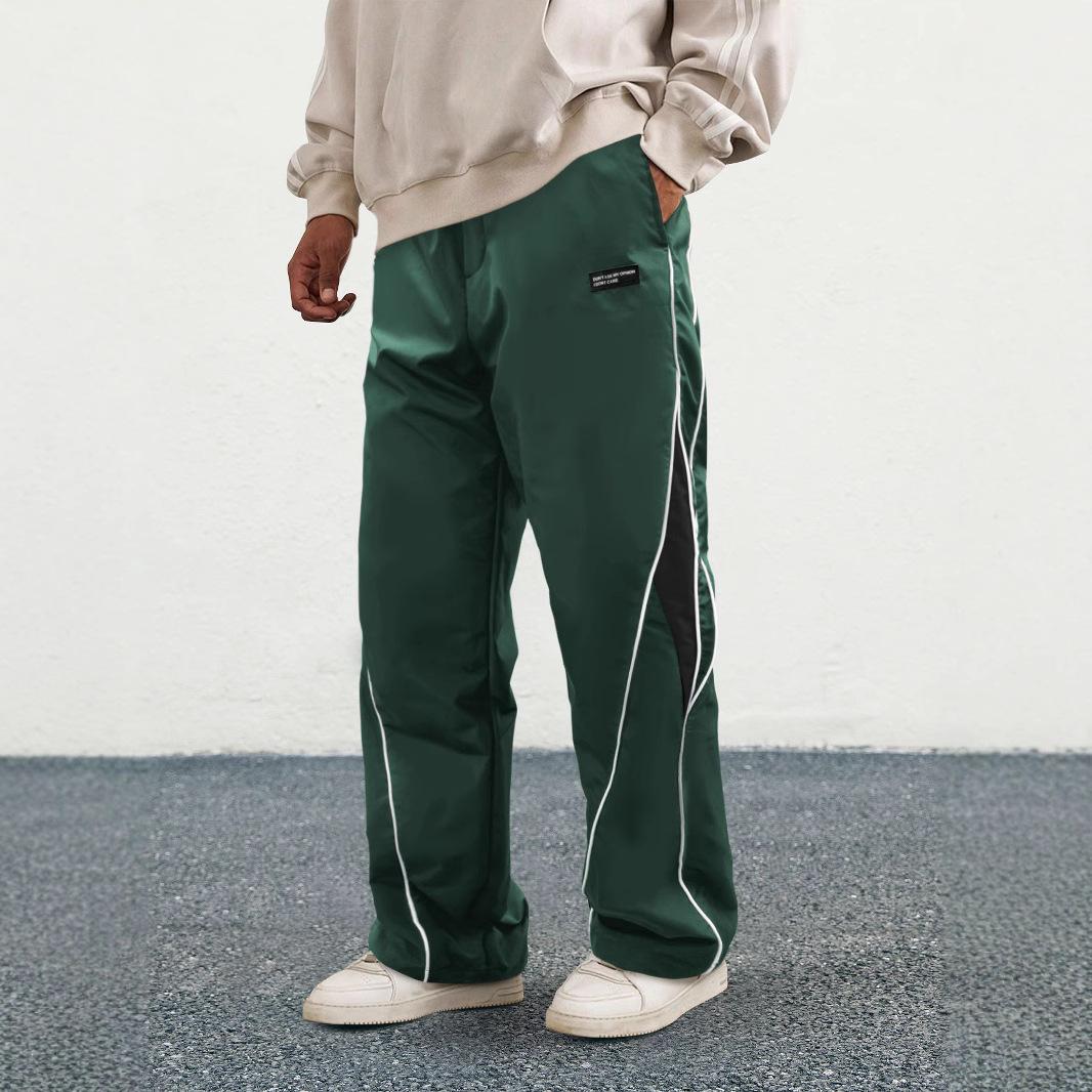 Mens Relaxed-fit Straight-leg Athletic Pants