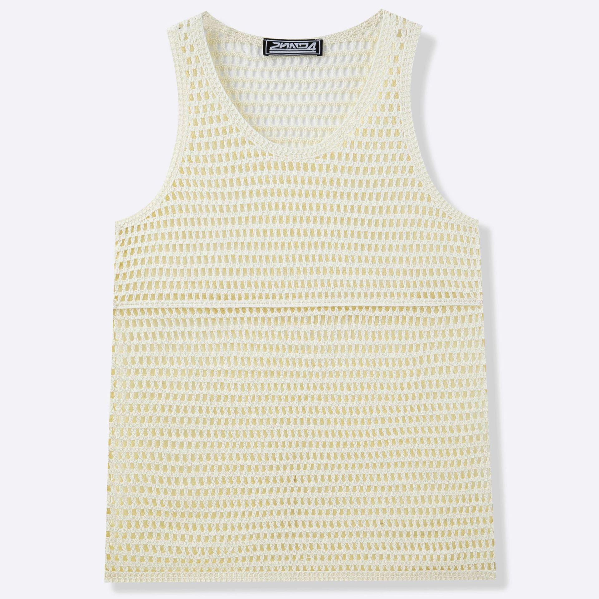 Fitness All-Match Mesh Sleeveless Top Men's Clothing