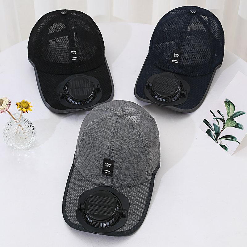 Solar Charging Fan Hat - Breathable Mesh UV Protection Baseball Cap For Men Women Summer Outdoor Sun Hat
