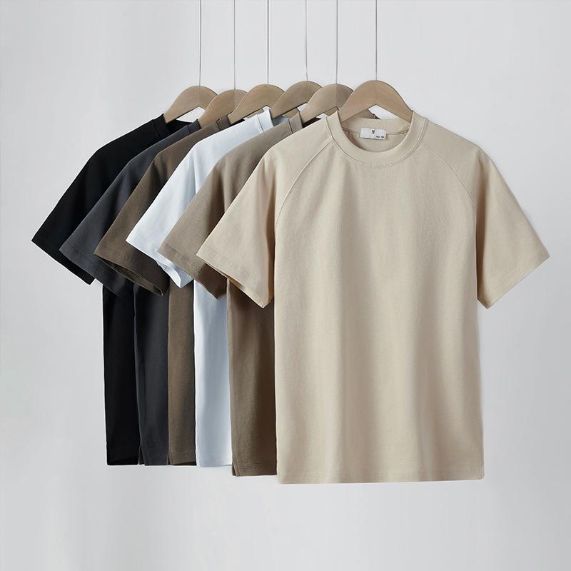 Round-neck Solid-color Loose-fitting Bottoming Shirt