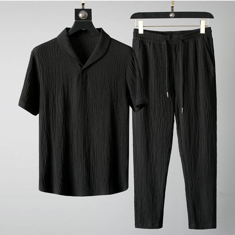 Mens New Trendy Summer Thin-set Suit