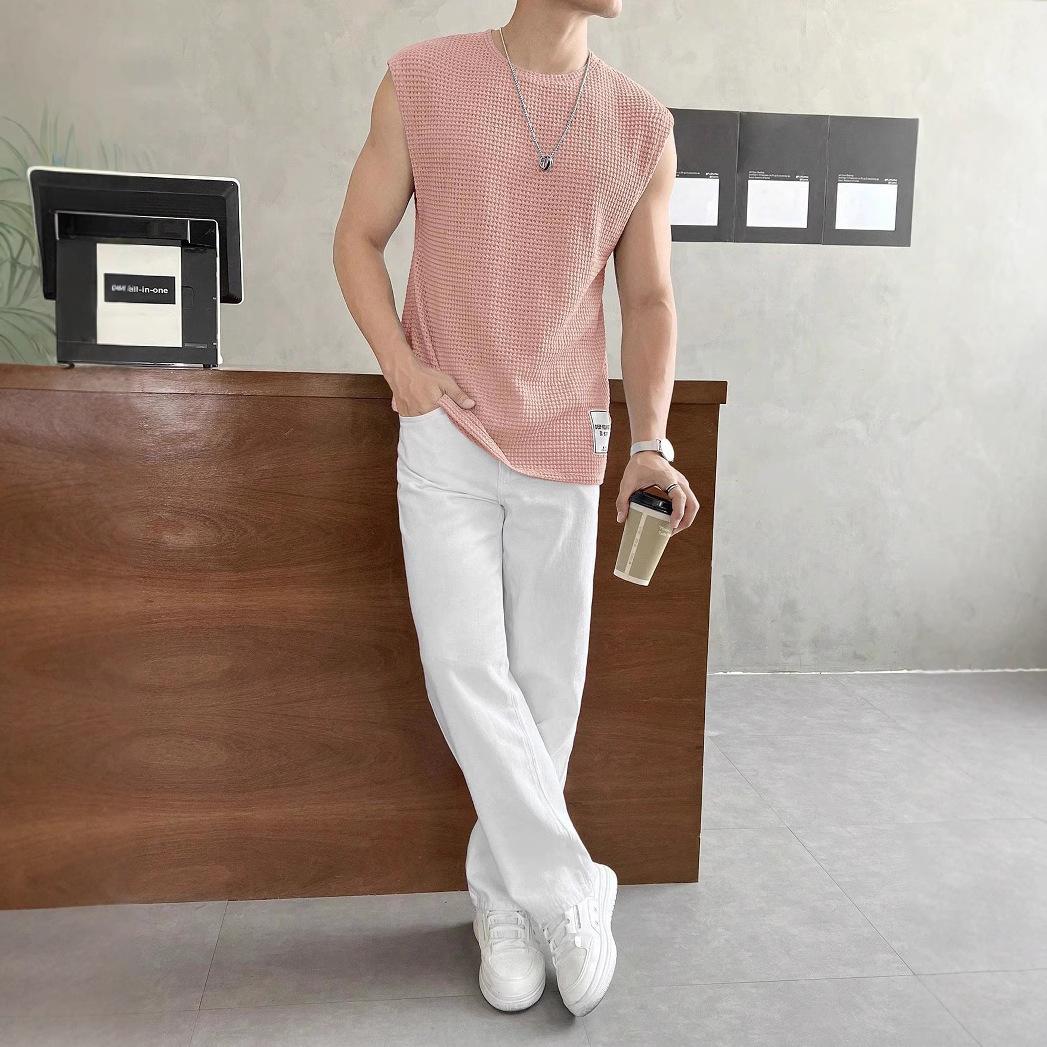 Mens Loose-Fit Fashionable Casual Sports Vest