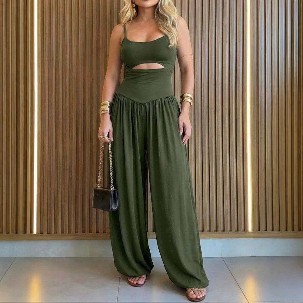 French-style Sweet Womens Waist-cinching Jumpsuit