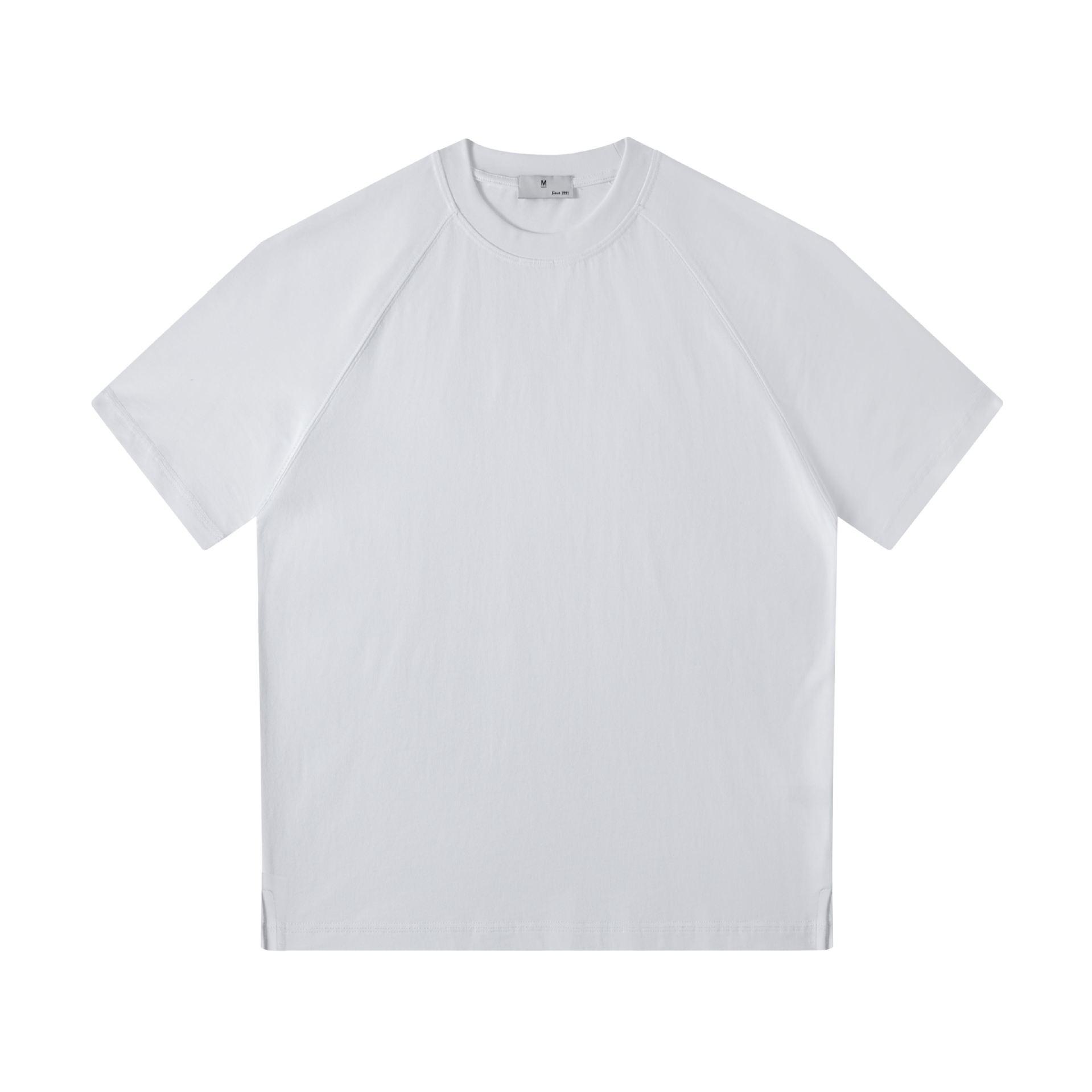 Round-neck Solid-color Loose-fitting Bottoming Shirt