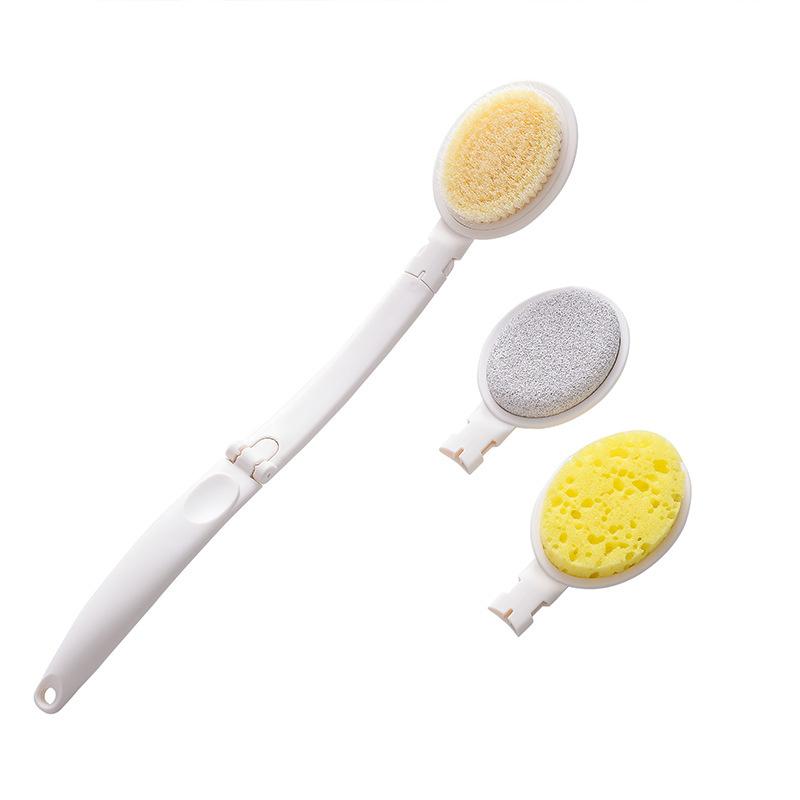 Back-washing Soft-bristle Bath Brush 3-piece Set