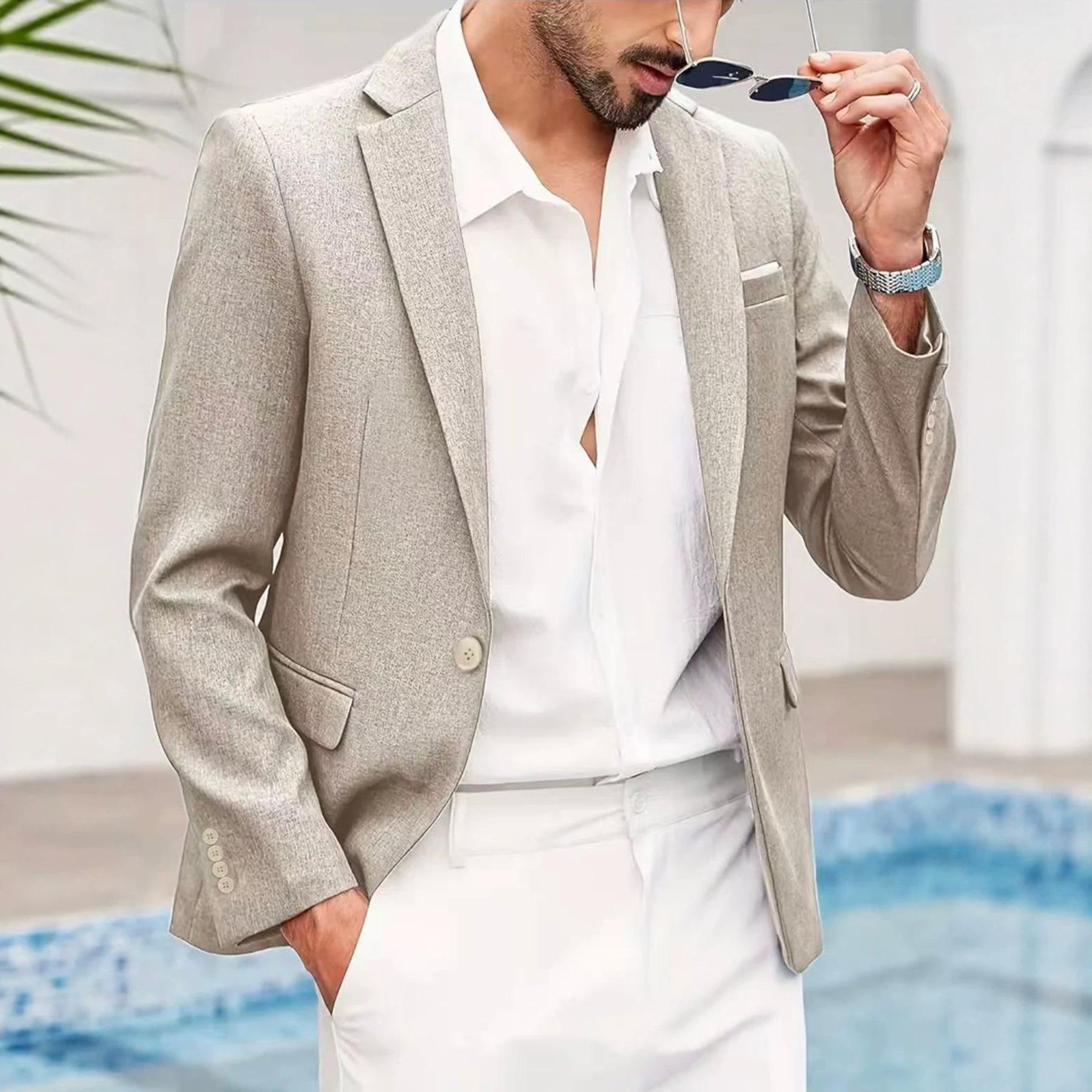 Italian-style Summer Mens Lightweight Casual Jacket