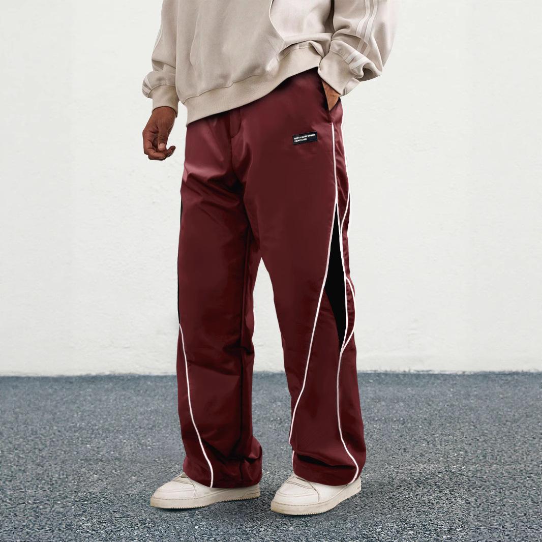 Mens Relaxed-fit Straight-leg Athletic Pants