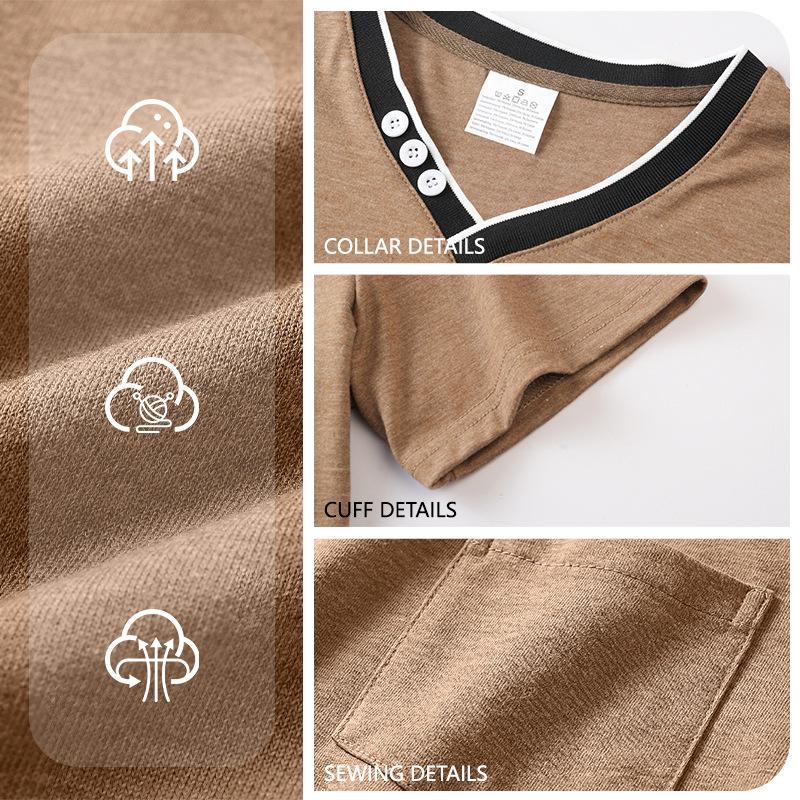 Henry V-neck Mens Short-sleeve T-shirt