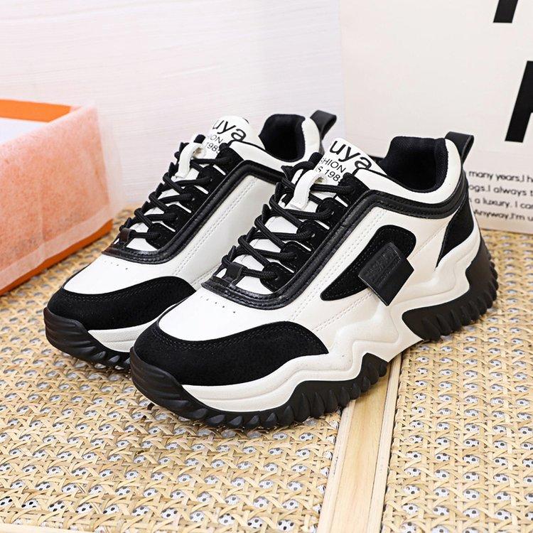 New Style Womens Sport Shoes Contrast-color Laces