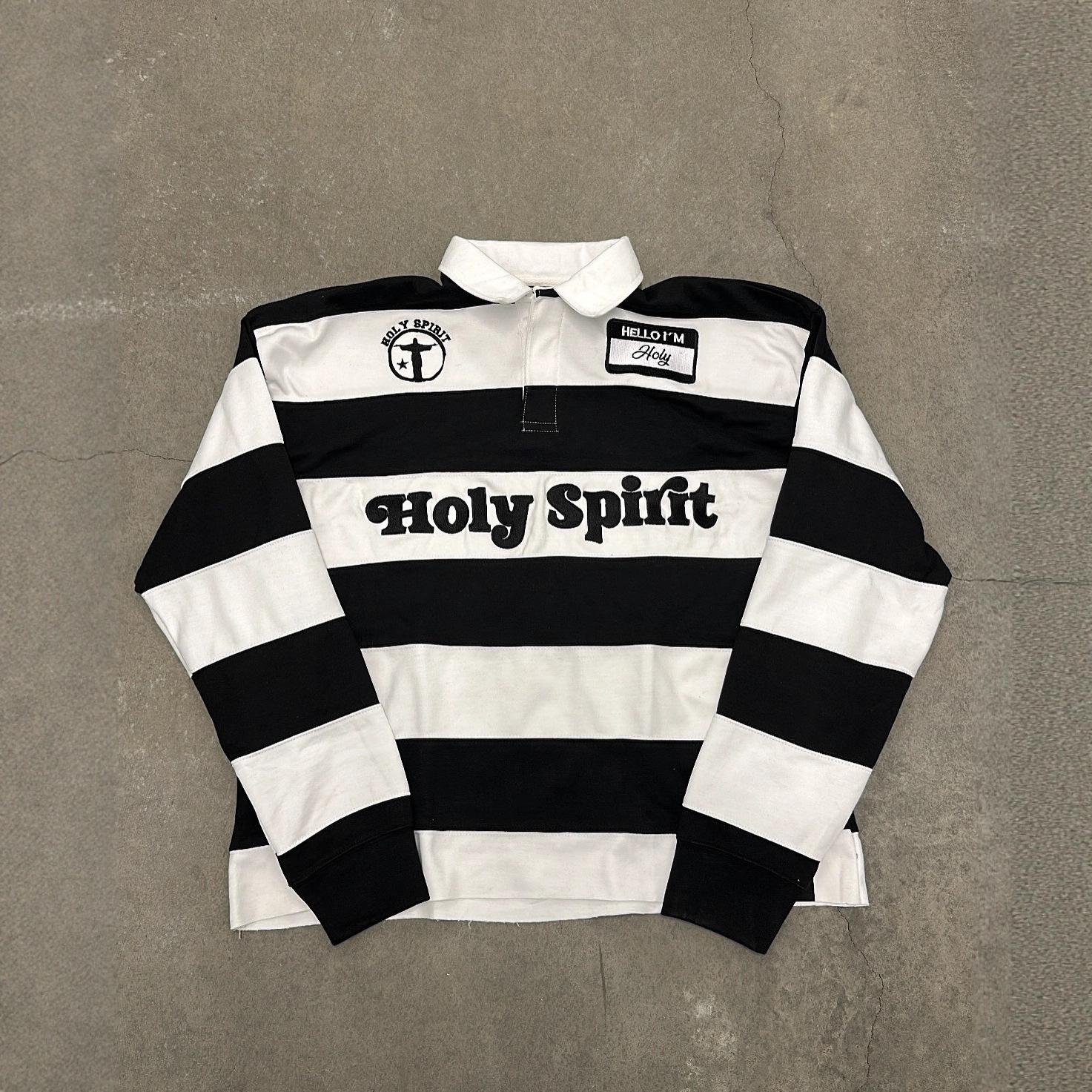 Retro Striped T-shirt With Letter Embroidery Top
