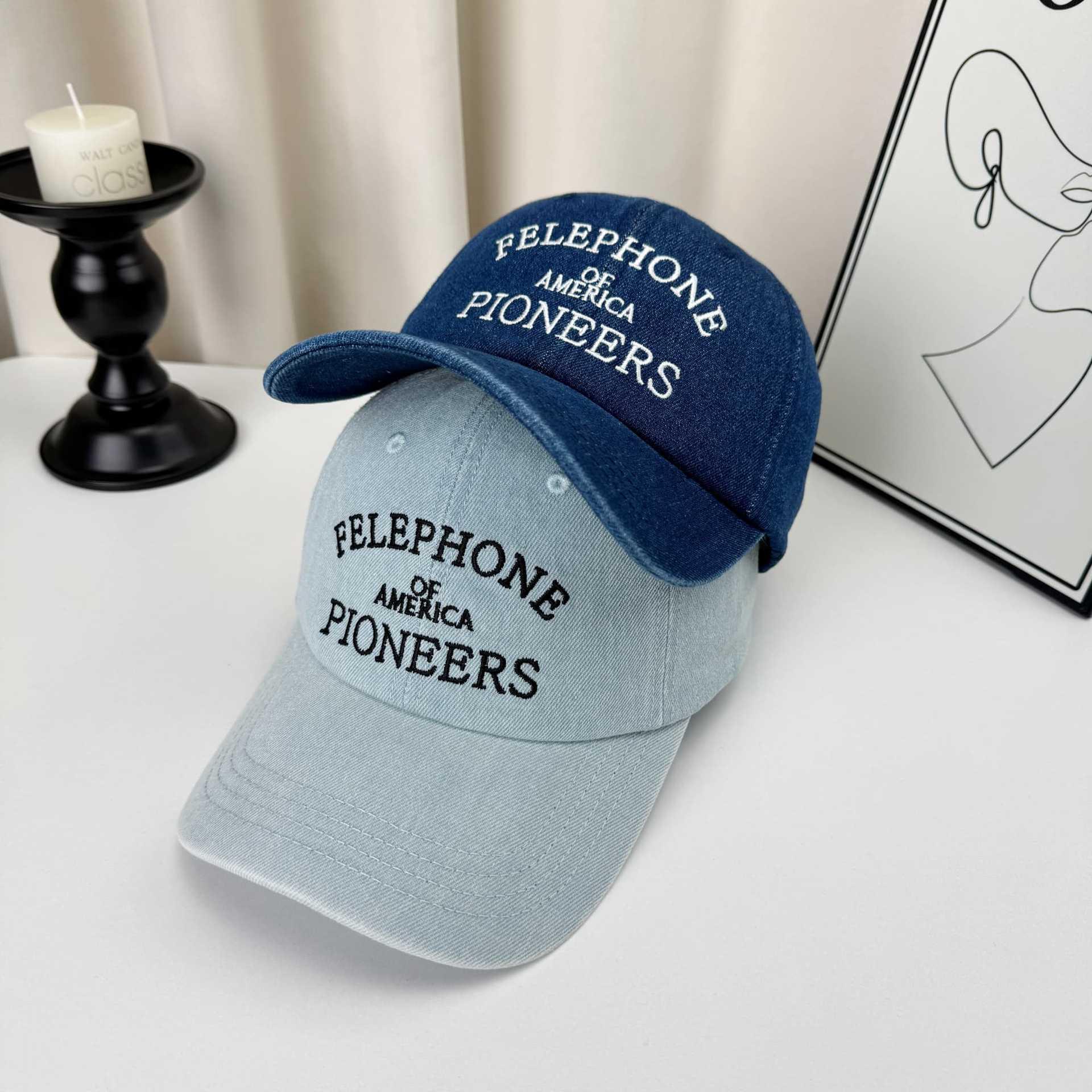 Mens Versatile Denim Baseball Cap Sunshade Hat
