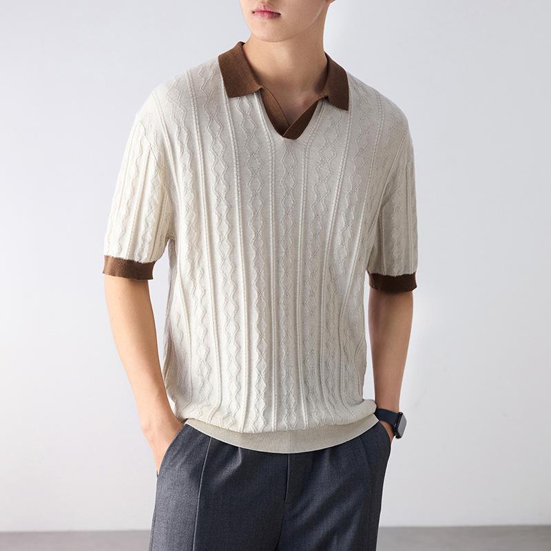 Men's High-End American-Style Heavyweight Short-Sleeve Casual Trendy T-Shirt
