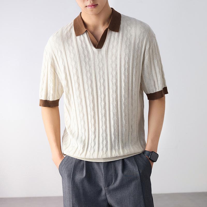 Men's High-End American-Style Heavyweight Short-Sleeve Casual Trendy T-Shirt