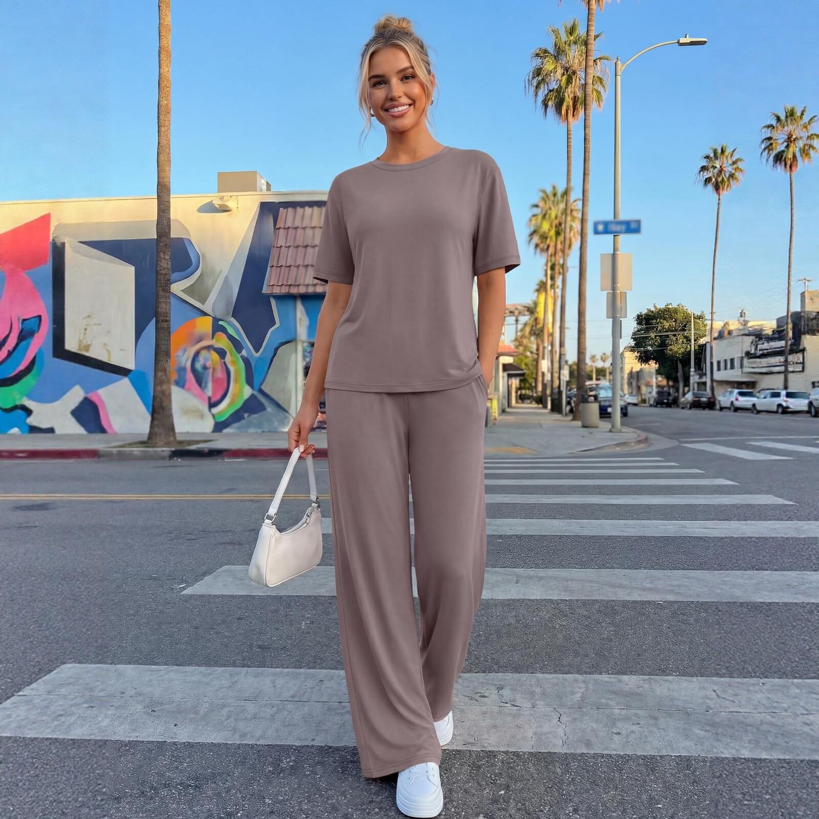 Womens Two-Piece Summer Casual Set