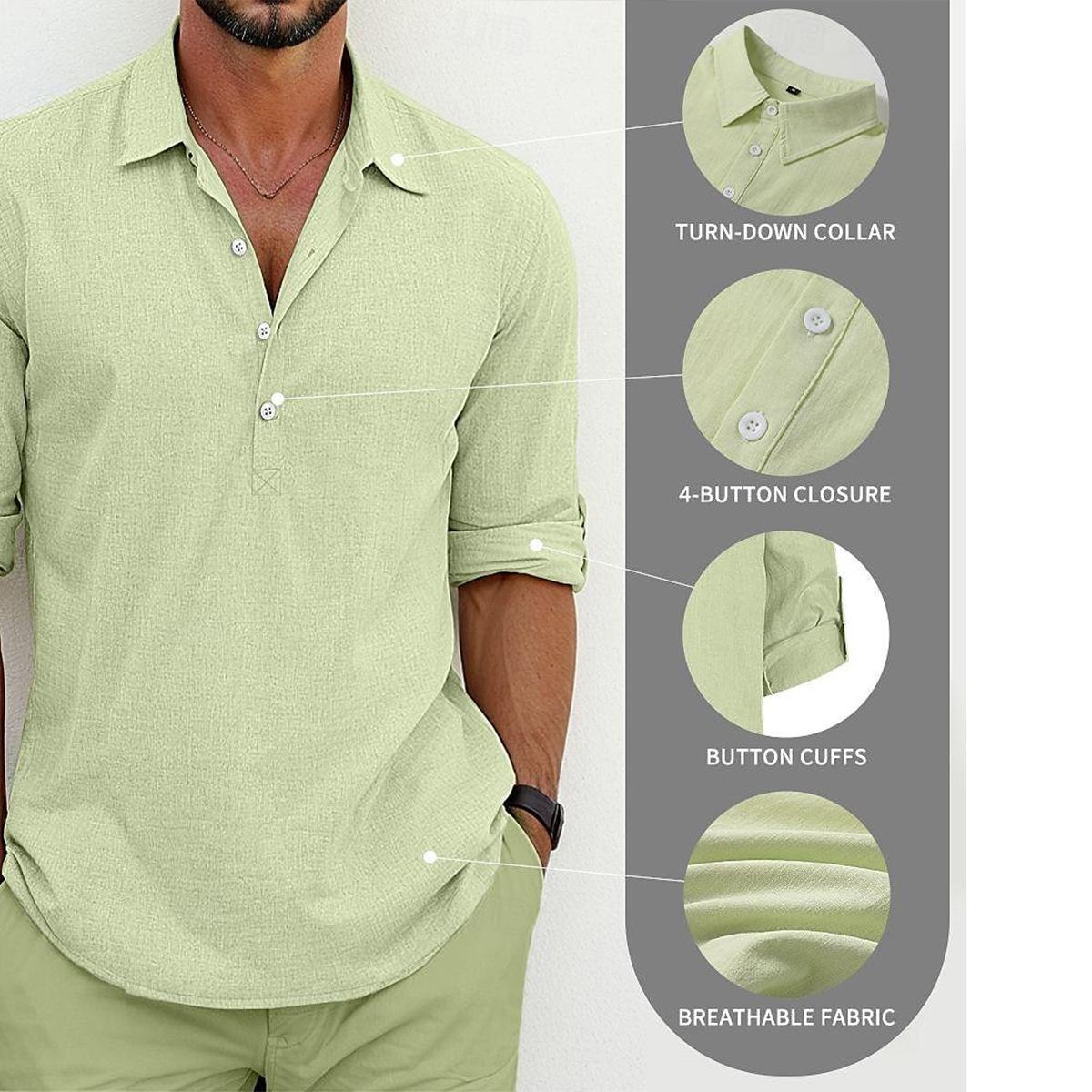 Sweat-absorbent Wrinkle-free Casual Short-sleeve