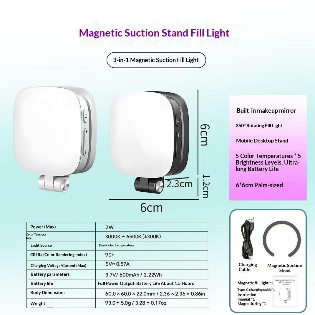 3-in-1 Magnetic Selfie Fill Light For Phones