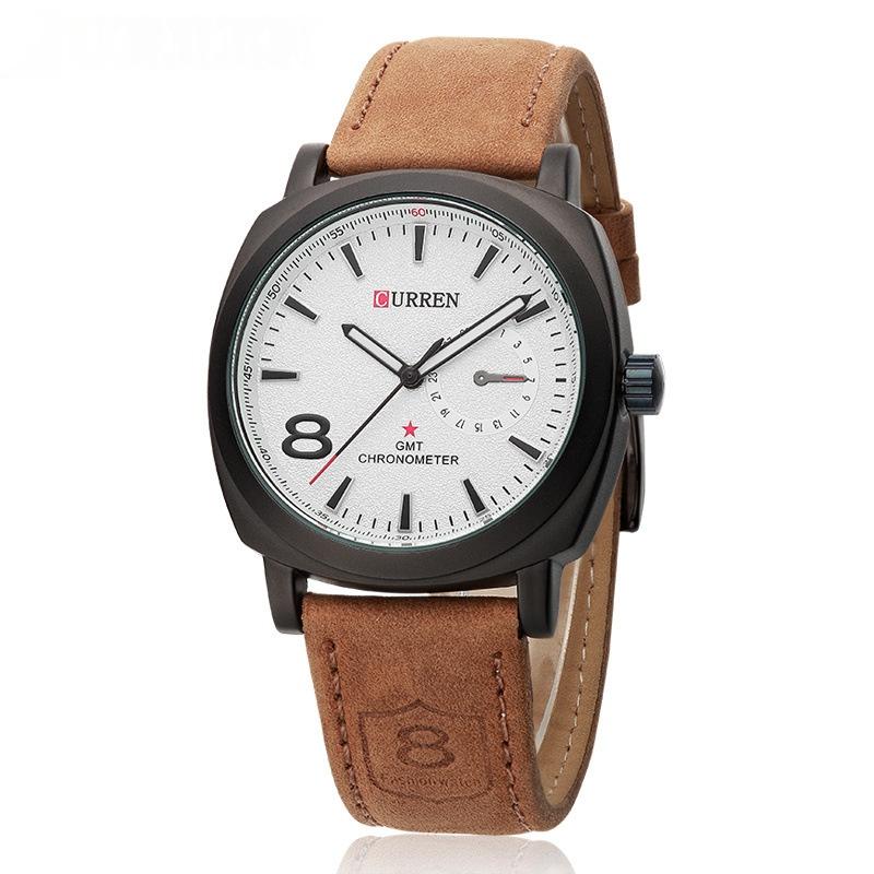 Neutral Small-dial Matte Leather Watch