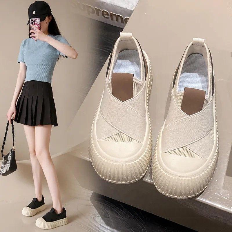 Springautumn Breathable Mesh Cookie Canvas Shoes