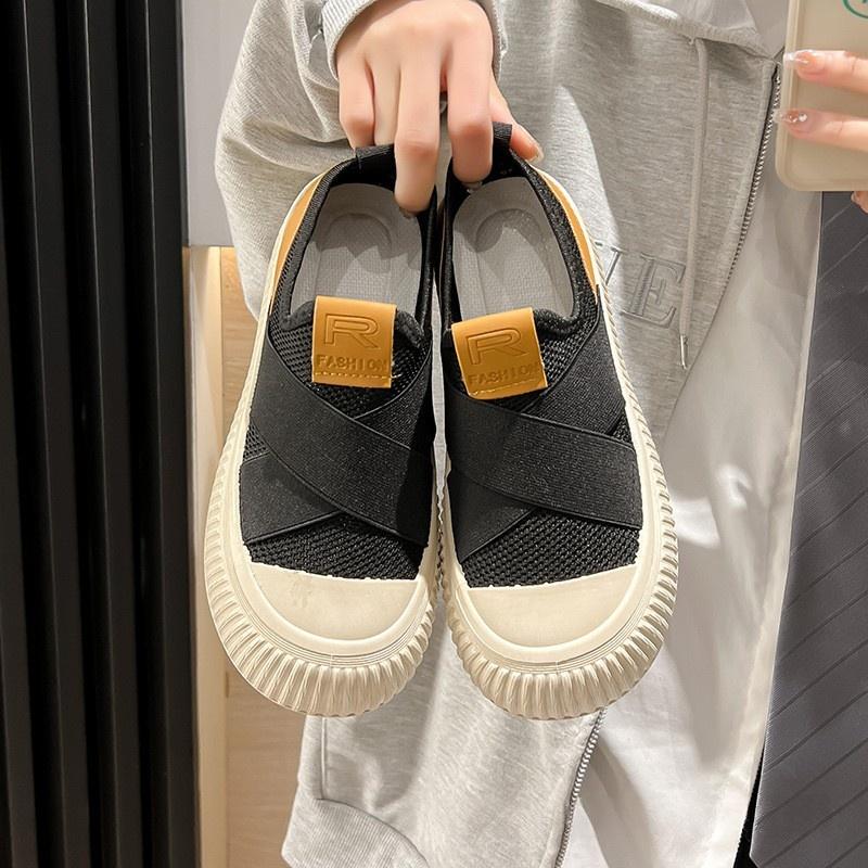 Springautumn Breathable Mesh Cookie Canvas Shoes