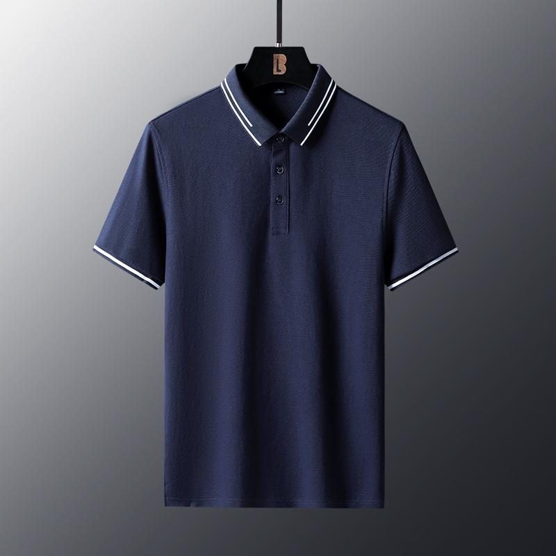 Anti-wrinkle Breathable Turn-down Collar Solid-color Shirt