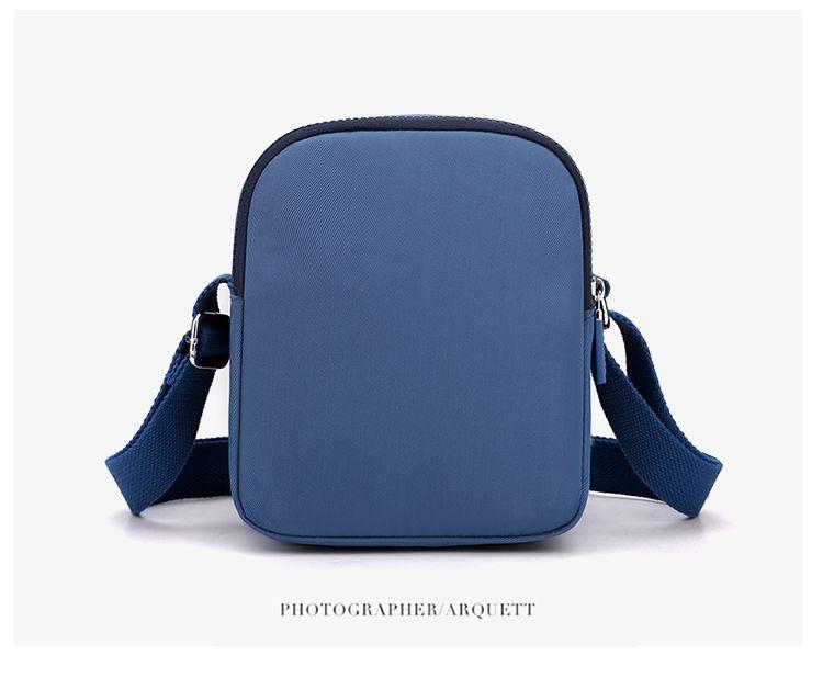 Solid Color Minimalism Crossbody Nylon Canvas Bag