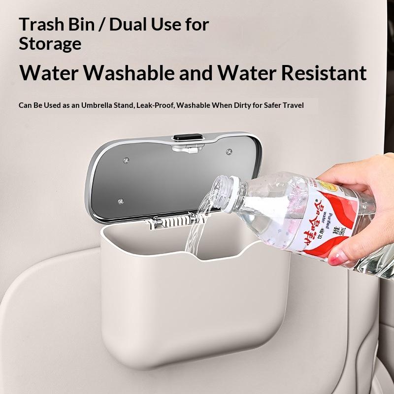 Car Trash Can Hanging Car Interior Storage Box
