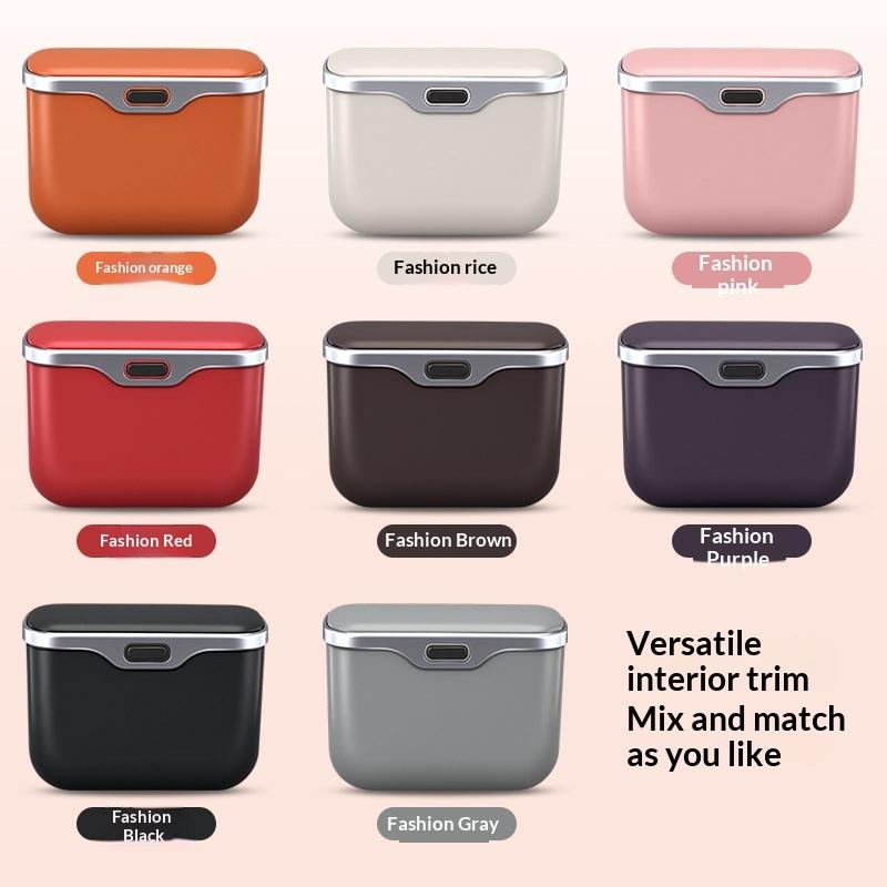 Car Trash Can Hanging Car Interior Storage Box