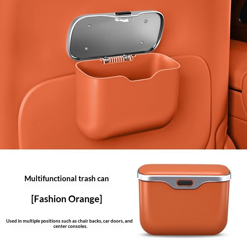 Car Trash Can Hanging Car Interior Storage Box