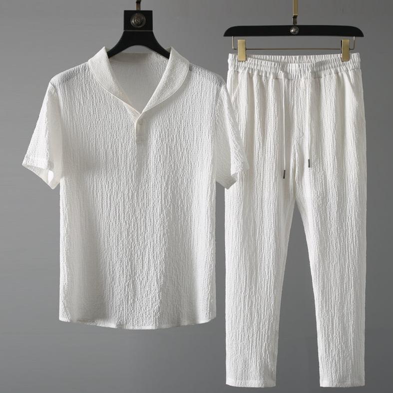 Mens New Trendy Summer Thin-set Suit