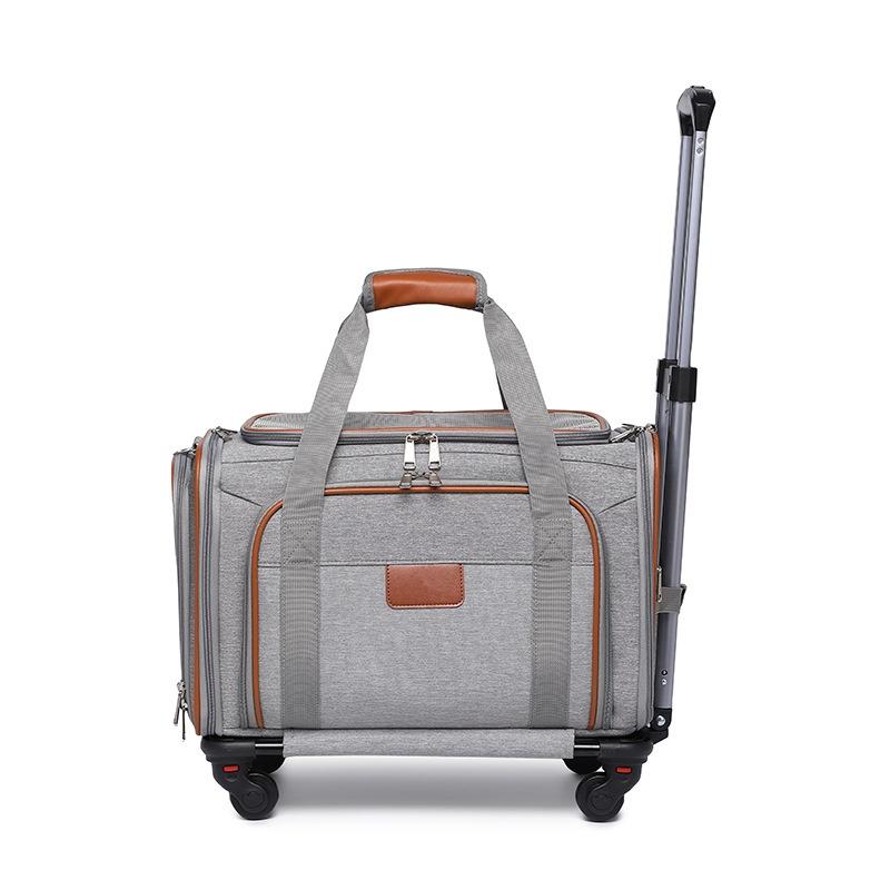 HB PET Portable Dog Travel Bag Airline-Approved Pet Trolley Case