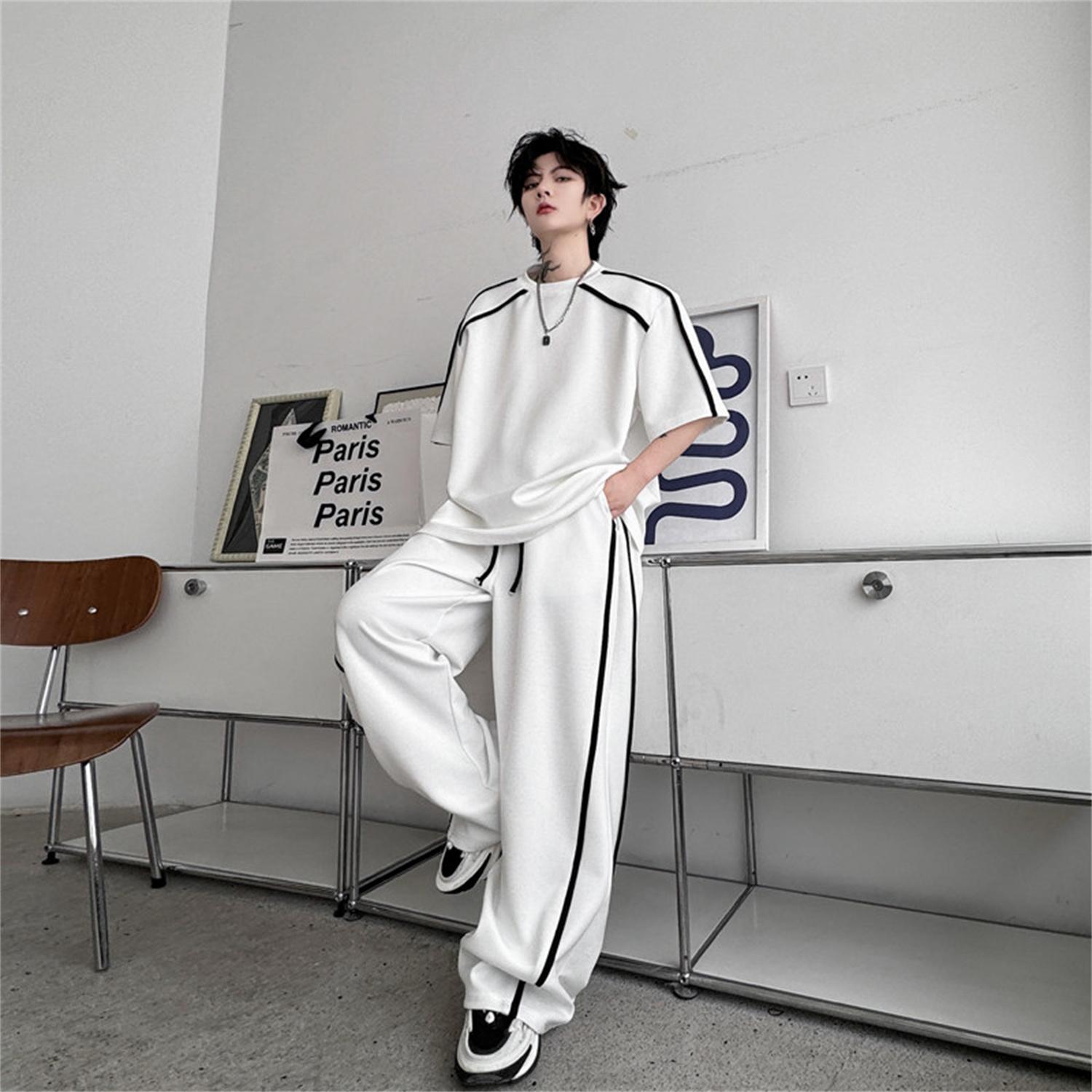 Short-sleeved T-shirt Suit Men's Fashion Brand Leisure