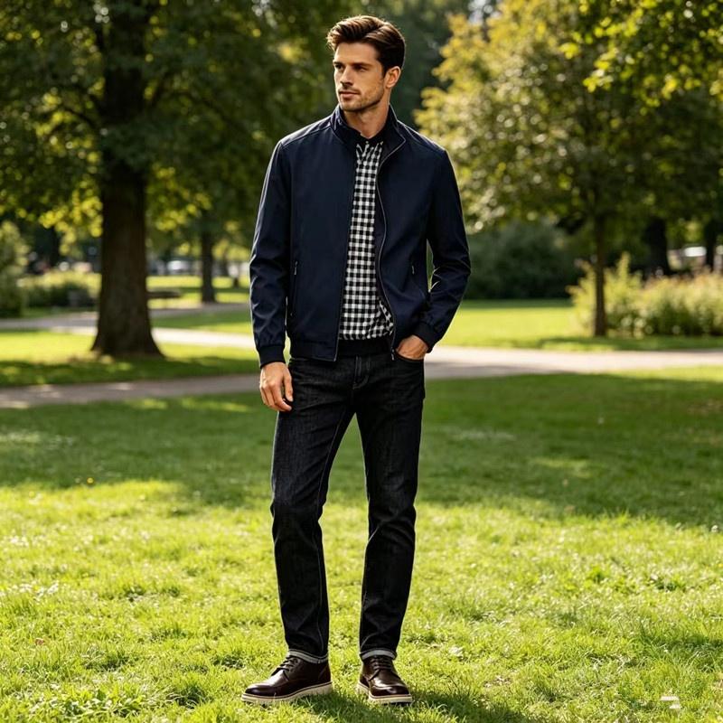 Autumn Coat Men's Trench Coat Casual Sporty Loose-fitting